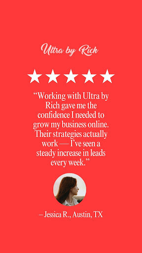 Elevate Your Business Growth: How UltraByRich Consulting Group Transformed Jessica R.'s Success through Multi-platform Advertising Management