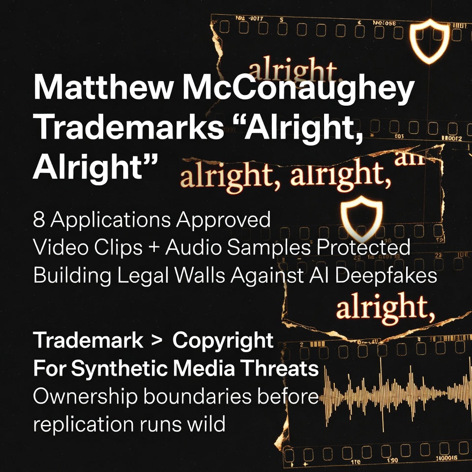 Matthew McConaughey Trademarks Alright, Alright, Alright