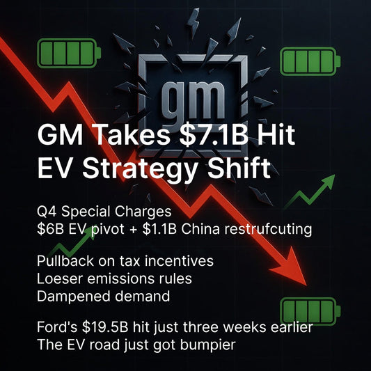 GM Takes $7.1B Hit EV Strategy Shift