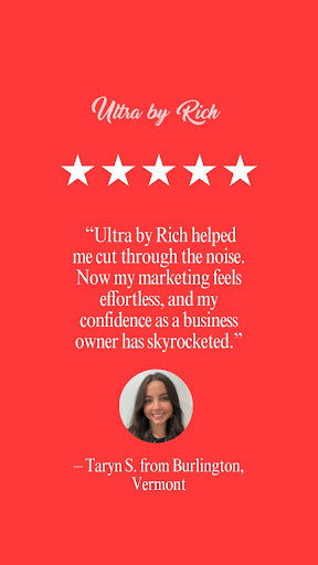 Transform Your Business with UltraByRich Consulting Group: Taryn S.'s Journey to Effortless Marketing Success