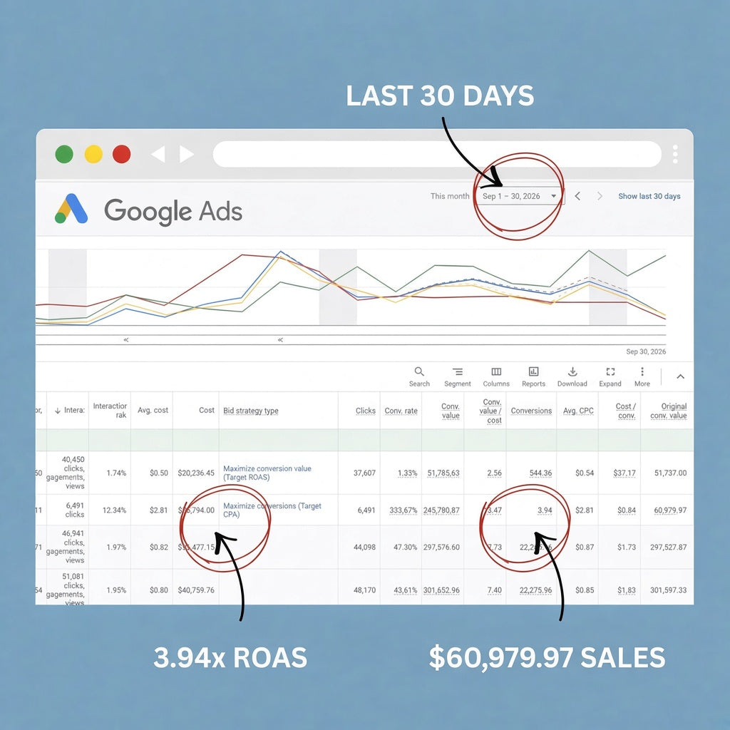 September 2026 Case Study: How One Target CPA Campaign Turned $15,477 Into $60,979.97
