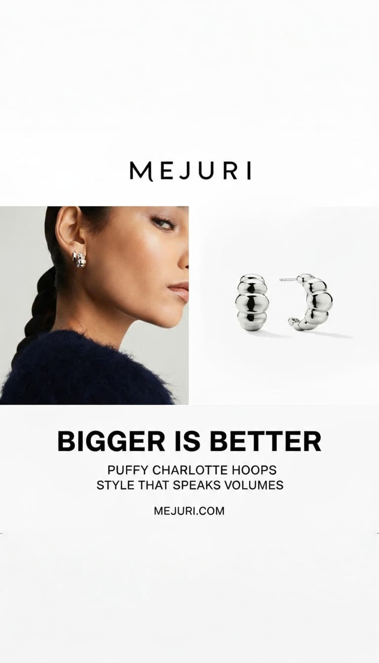 Mejuri Puffy Charlotte Hoops